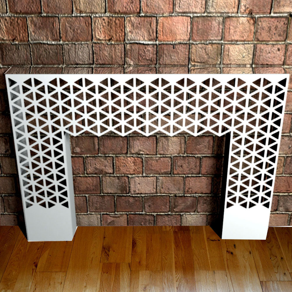 floor to wall mounted console table with mirror top from Lace Furniture