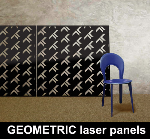GEOMETRIC laser cut metal panels made in the UK
