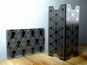 Nottingham Black  Lace Room dividers by Lace Furniture