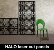 HALO design laser cut metal panels