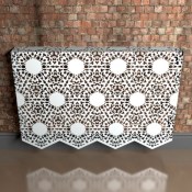 Nottingham  Lace  Fancy Pattern Wall mounted Radiator cover by Couture Cases