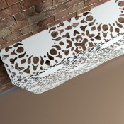 Nottingham  Lace  Fancy Pattern Wall mounted Radiator cover by Couture Cases