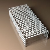 Triangle Pattern designer coffee table from Lace Furniture