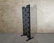 Perforated Laser cut screen in Nottingham Lace design